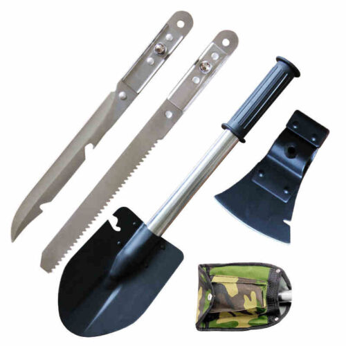Portable Camping Shovel Axe Set Survival Kits,Folding Tactical Tool for Hiking - Picture 1 of 5