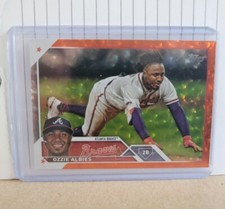 2023 Series 1 Base Orange Foil #81 Ozzie Albies 199/299 - Atlanta Braves