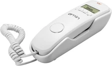 ORNIN Trimline Telephone with Caller ID, T112, White Color, Damaged Box