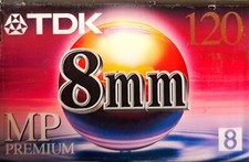TDK 8mm 120 Minute MP Premium Camcorder Videotape New Sealed