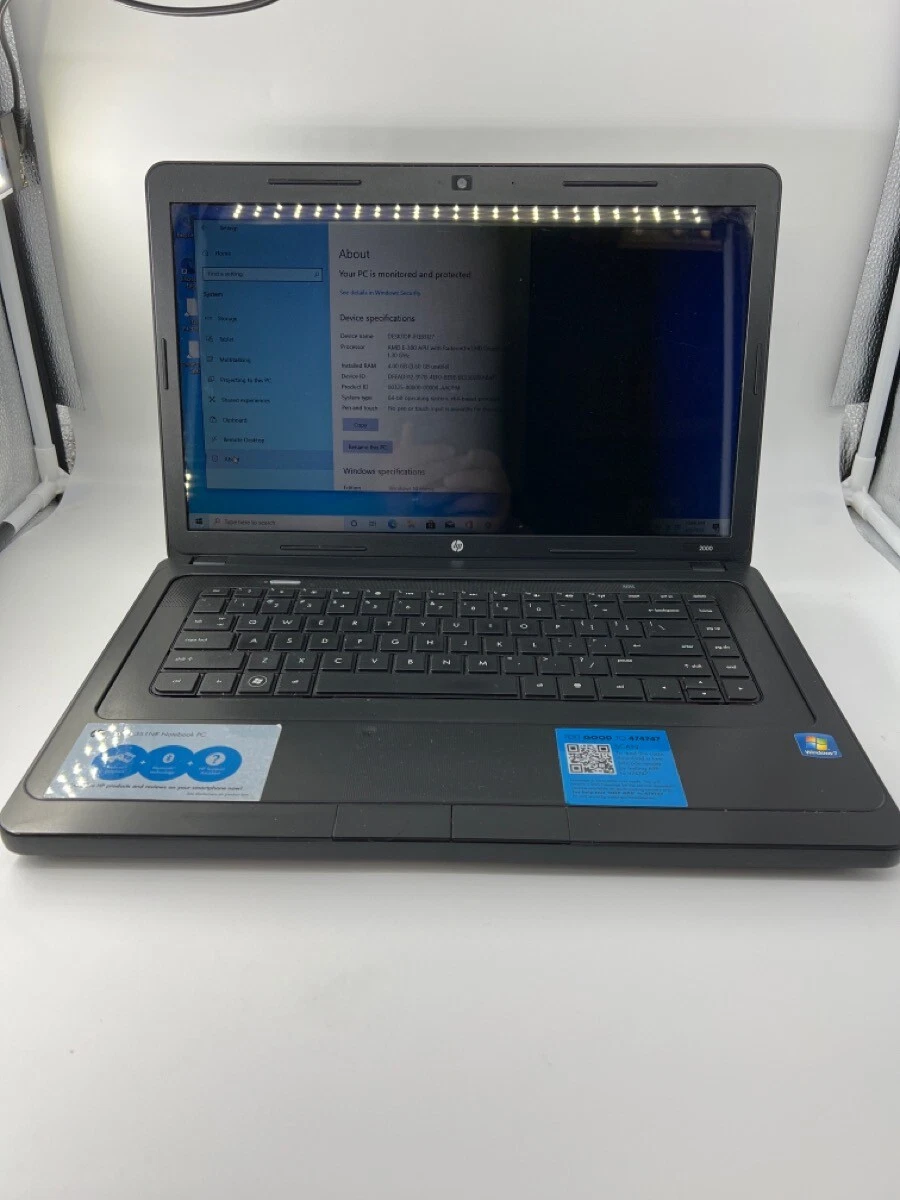 Hp notebook cheap 2000 pc