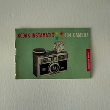 Kodak Instamatic 404 Camera Original Instruction Manual Vintage 1960s