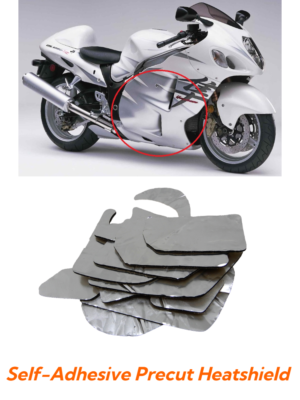 Precut Fairing Protector Insulation Heatshield Pad for Suzuki