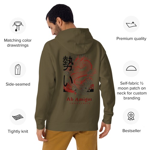Unisex Dragon Ab Amigo Hoodie - Bild 8 von 11