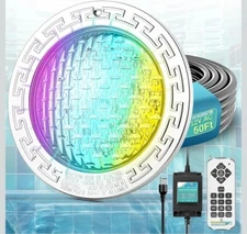 Spolehli 10" LED Pool Light, 12V AC Underwater Pool Spa Lights for Inground Pool