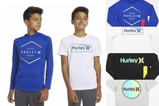 Hurley youth 2 pack tops performance hoodie pullover Graphic tee S 7/8, M 10/12