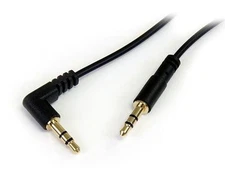 StarTech 6 ft Slim 3.5mm to Right Angle Stereo Audio Cable - M/M MU6MMSRA NEW