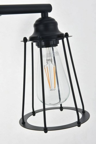 Elegant Lighting LD4047W15 Auspice 2 Light 14"W Bathroom Vanity - Black - Picture 3 of 6