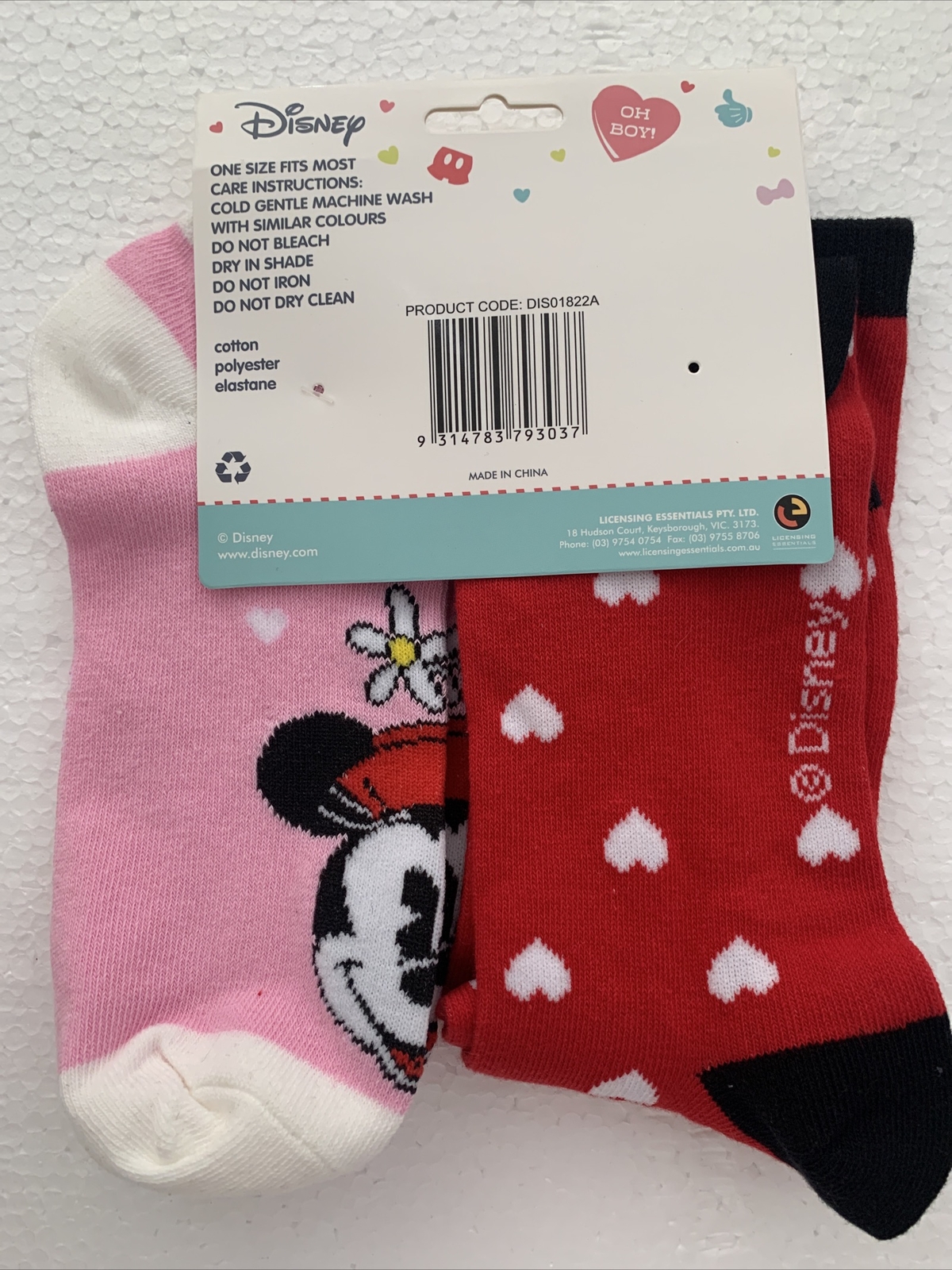Mickey Mouse & Minnie Mouse His & Hers Socks - Disney