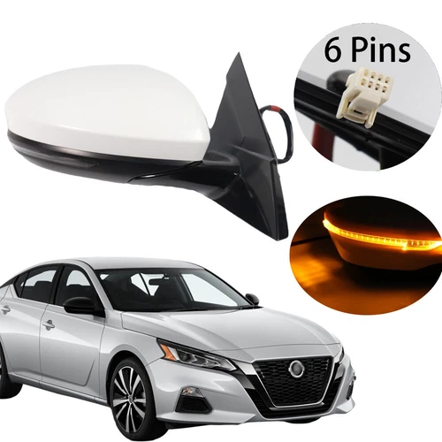 Right Side Mirror for 2019-2023 Nissan Altima Power Heated Turn Signal NI1321313