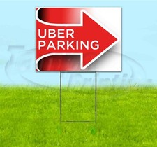 PARKING ARROW RIGHT 18x24 Yard Sign WITH STAKE Corrugated Bandit USA BUSINESS