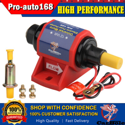 #ad #ad 12V Universal Electric Fuel Pump Gas Petrol High Pressure 5 9 PSI E8012S Trucks $23.99