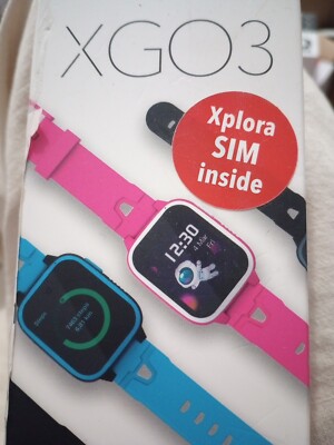 Xplora XGO3-GL-SF-PIN XGO3 42mm Kids Smartwatch Cell Phone with GPS - Includes