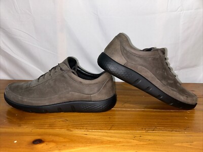 HOTTER RUSH- BROWN LEATHER LACE UP SHOES SNEAKERS UK 11 US 12