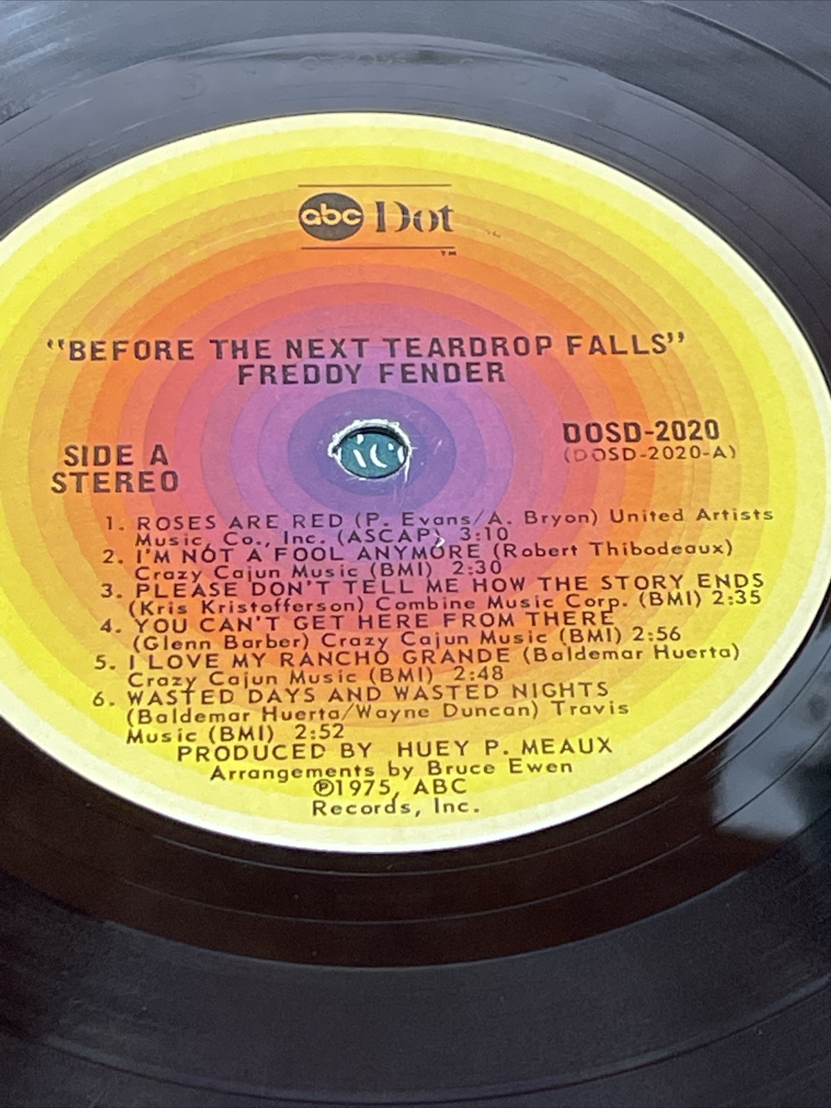 Freddy Fender Before The Next Teardrop Falls LP 1974 Original Vinyl Album |  eBay