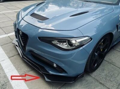 DHL Schwarz Glanz Frontschürze Lip Body Kit Spoiler Für Alfa Romeo Giulia