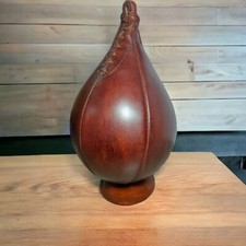 Vintage Leather Speed Punching Bag - Leather ...