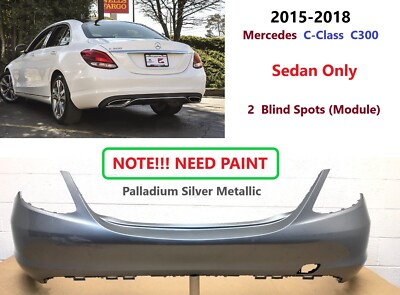 2015 2016 2017 2018 Mercedes C-Class C300 Rear Bumper W205 (NEED PAINT ...