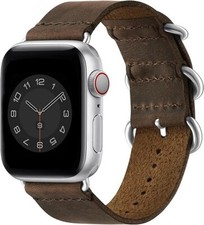 "HOT 42mm Strap Band Genuine Leather Watch Series 3 2 1 Wristband Iphone NEW "