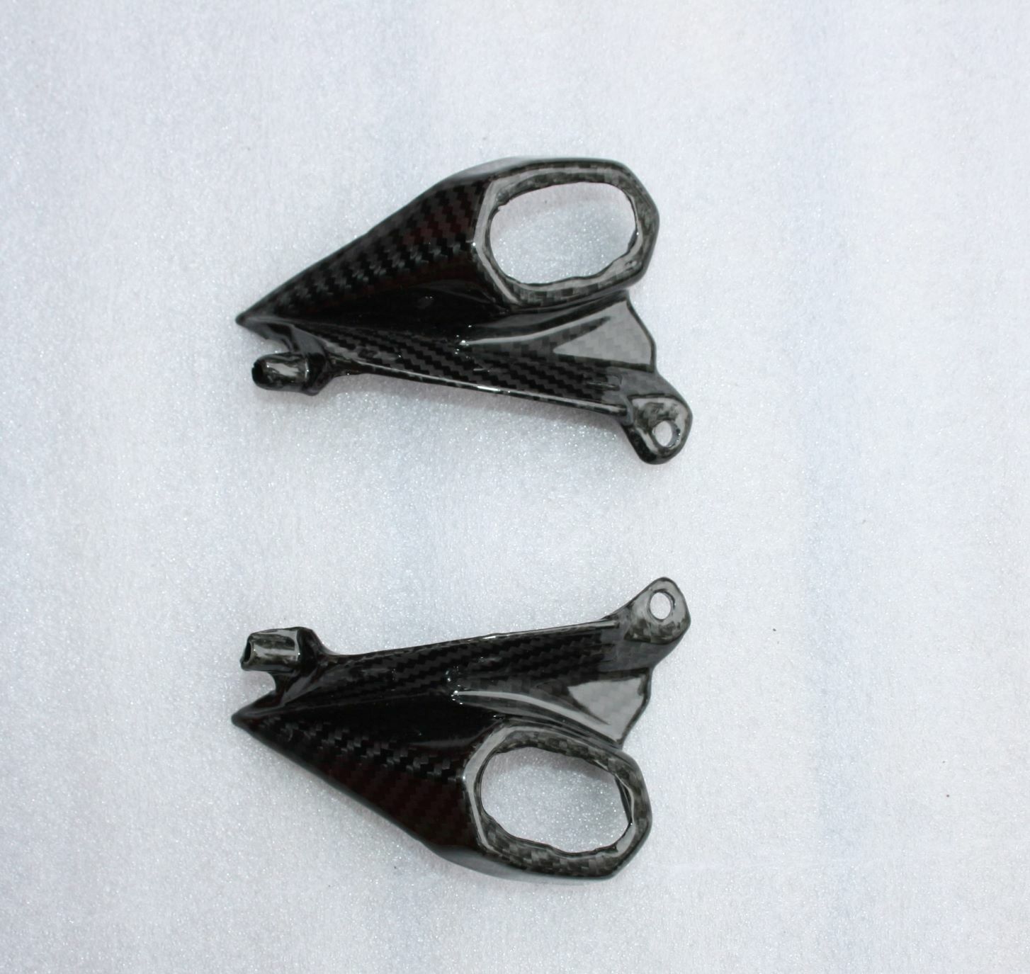 Support de clignotants Kawasaki Z1000 pour modèles 2014 à 2020 en finition carbone noir