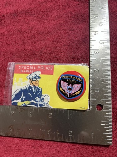 Vintage 1960’s Obsolete Toy Special Police Badge, Plorham Park (NJ) Police. Jets - Bild 6 von 6
