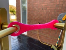 Genuine Door Stay® French Door Stay Hold Open Patio Door Holder (Restraint) PINK