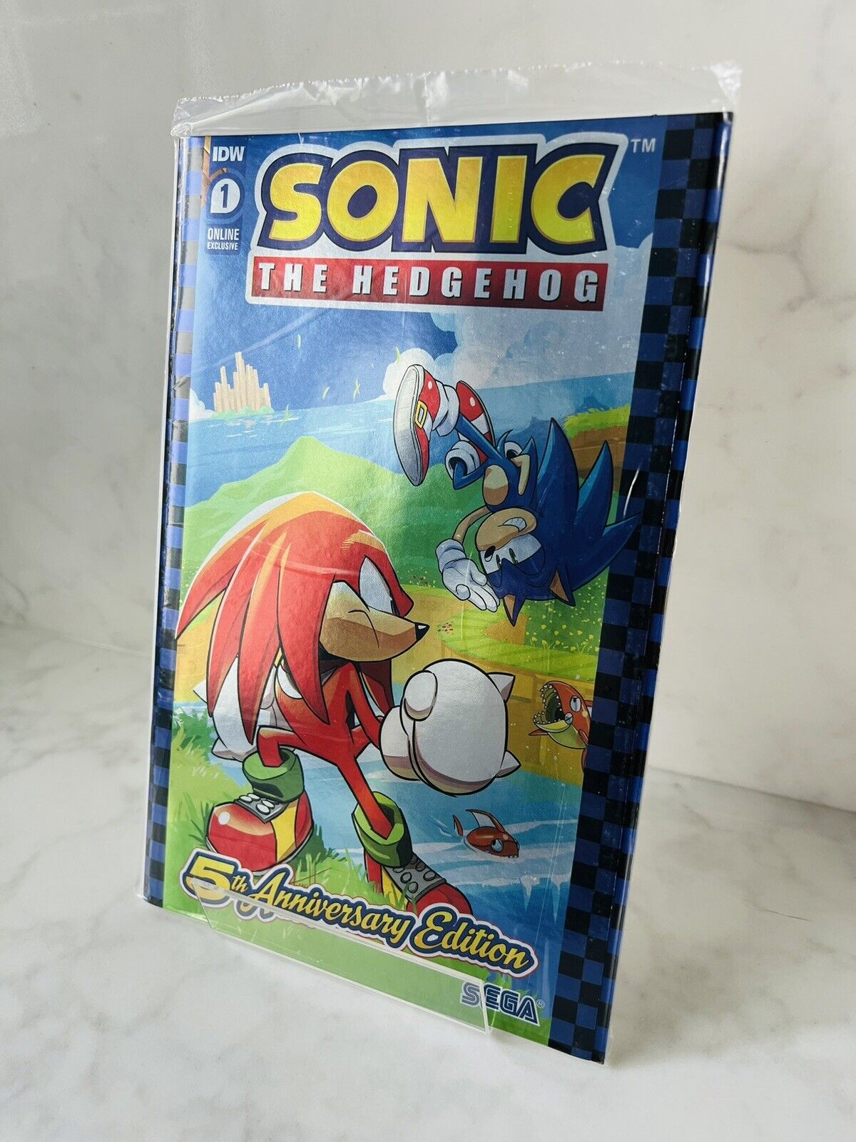 IDWSonicNews on X: Sonic the Hedgehog #1 5th Anniversary Edition - Online  Exclusive will be available on @IDWPublishing's storefront tomorrow. This  exclusive will feature a foil cover and retails for $20 USD. #