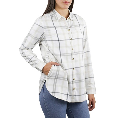 NWT Jachs Girlfriend Women's' Super Soft Flannel Side Pockets Button Front Shirt - Bild 16 von 32