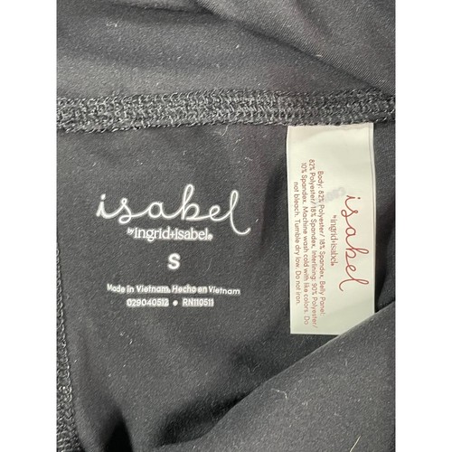 Isabel Maternity Pants Womens Small Black Leggings Ankle Over Belly Casual NWT - 第 2/8 張圖片