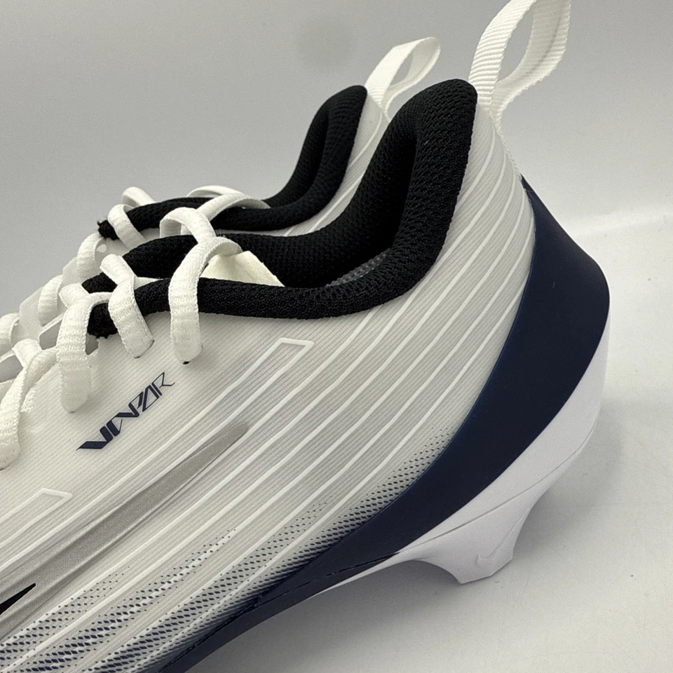 Nike Vapor Speed White Navy Silver Black Football Cleats HM8849-103 Size 8.5 - Image 2 of 4