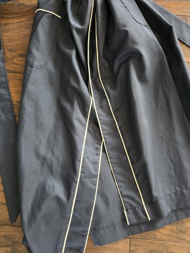 Vintage Christian Dior Monsieur One Size Pin Striped Robe Bathrobe - Picture 3 of 13
