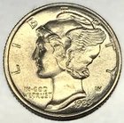 1939 P Mercury Dime BU Uncirculated Mint State 90% Silver 10c US Coin - 1741