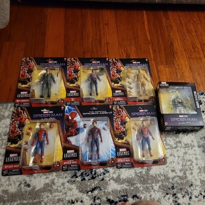SPIDERMAN NO WAY HOME MARVEL LEGENDS SET OF 7 SEALED MISB ELECTRO HOLLAND TOBEY+
