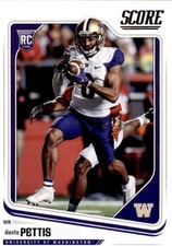 Dante Pettis Rookie 2018 Score #392 Baseball Cards Football Card NM. rookie card picture