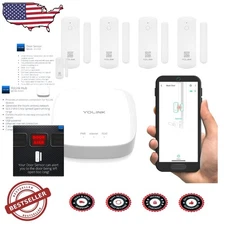 LoRa Smart Door Sensor 4-Pack: 5 Yr Battery, 1/4 Mile Range, App/SMS Alerts
