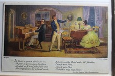 Cartolina Germania cartolina artistica (A. Broch) "Das Dreimäderlhaus" #PF401