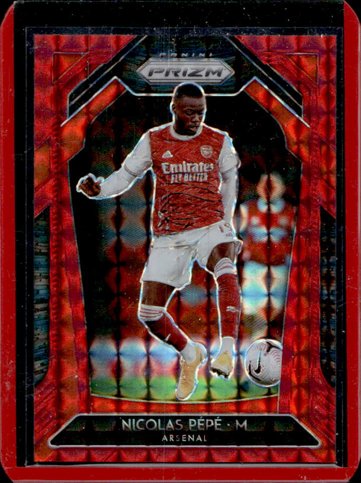 2020 Panini Prizm Premier League Nicolas Pepe Red Mosaic Prizm #5/159