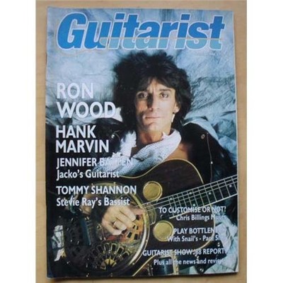 ROLLING STONES GUITARIST MAGAZINE DECEMBER 1988 RON WOOD COVER WITH FEATURE INSI