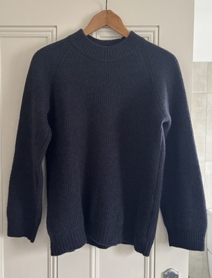 Brora Heavy Gauge Ribbed Cashmere Jumper M (UK12) Fisherman style