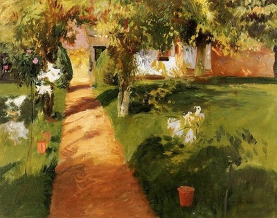 John Sargent Millet's Garden 1886 17''x 22'' Archival Art Print