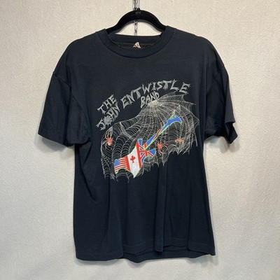 Vintage 1988 John Entwistle The Who Band Tour T-shirt sz XL USA Single Stitch