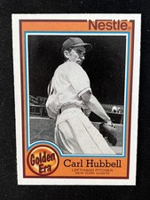 1987 Topps Nestle Carl Hubbell Golden Era New York Giants #10