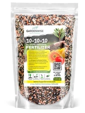 10-10-10 Slow Release Fertilizer for Vegetables, Tomatoes, Shrubs, Flowers, 1...