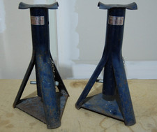 Vintage Pair Matching Nova Manufacturing Adjustable Jack Stands California Usa