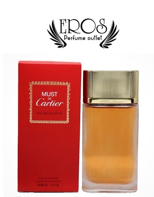 Cartier Must De  3.4oz Women Eau de Toilette Brand New Sealed Box