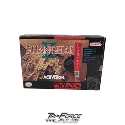 Shanghai II Dragon's Eye SNES Super Nintendo SNES Complete in box CIB