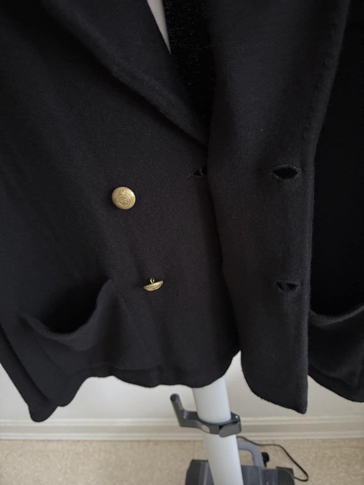 RL Purple Label Double Breasted Cashmere Black Men’s Blazer image 5