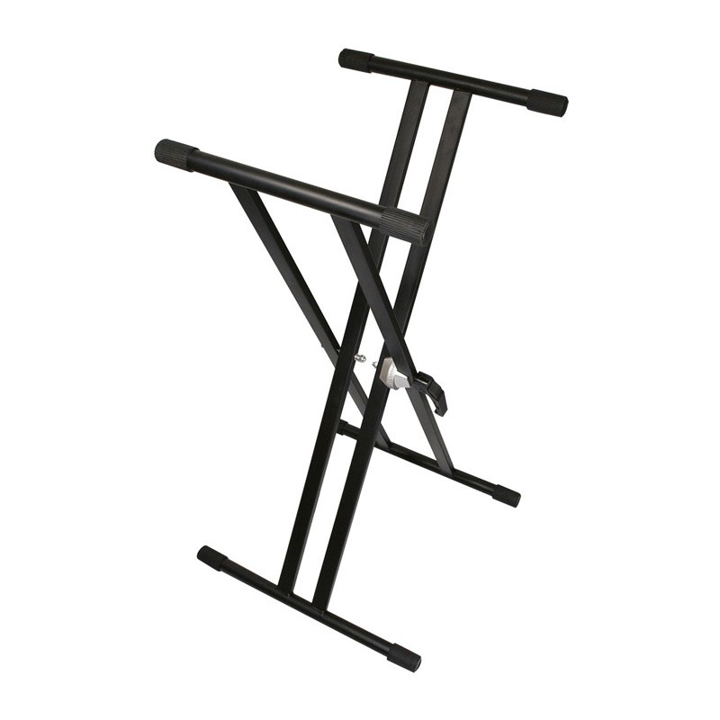 TGI Double Braced Keyboard Stand, Black