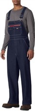 Dickies Indigo Bib Overalls Men's Streetwear Hip Hop Workwear Dadcore Large
