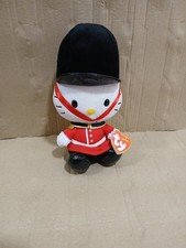 Ty Beanie Babies Hello Kitty Sanrio Cat London Guard UK Exclusive Tag 8" 2012